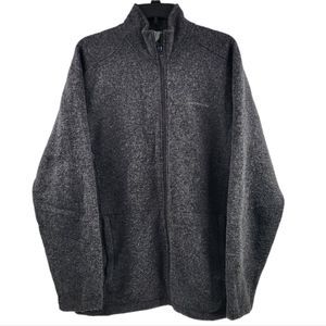 MERRELL AEROBLOCK WOOL BLEND FULL ZIP CASUAL OUTDOOR COAT JACKET SIZE LARGE.